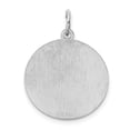 thumbnail image 4 of Auriga 925 Sterling Silver Rhodium-plated Brocaded Letter H Initial Charm for Women (L-27 mm, W-20 mm), 4 of 6