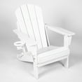 thumbnail image 5 of Llinc Store Folding Adirondack Chair with Side Table, Sillas Para Patio Exterior Set - Composite Outdoor Patio Chair with Wood Texture, (2 Chairs and 1 Table), 5 of 10