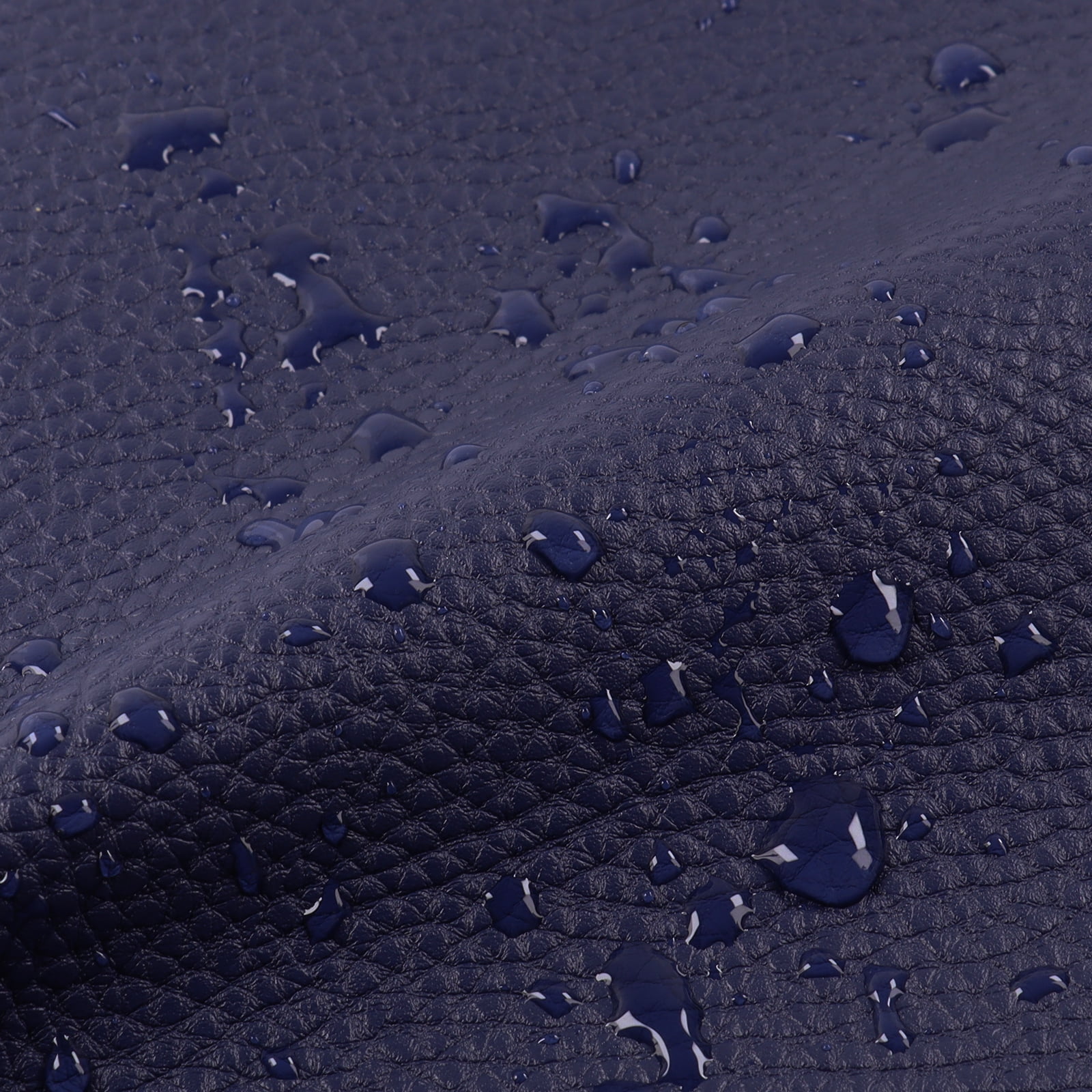Faux Leather Fabric, Thick Durable Synthetic Upholstery Leather Vinyl for Crafts, DIY Sewing, Sofa Decorations Blue 54in Width