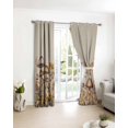 thumbnail image 3 of Mushroom Blackout Curtains for Bedroom/Living Room, Thermal Insulated Kitchen Curtains, Farmhouse Summer Botanical Floral Rustic Grommet Darkening Window Treatment Drapes 42"x84"x2, 3 of 8