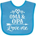 thumbnail image 3 of Inktastic My Oma Opa Love Me Grandchild Boys or Girls Baby Bib, 3 of 4