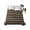 Charcoal, Tan, variant on Full Flat Sheet 81"x96", Oatmeal Tan Striped Soft Lightweight Bedding Flat Sheets Only, Farmhouse Country Minimalist Stripes Brushed Microfiber Top Bed Sheet, Breathable StainResistant Bedsheets