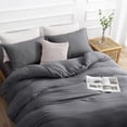 thumbnail image 3 of Duvet Cover Queen Piece Prewashed Ultra Soft Queen Bedding Set Features Zipper Closure and Corner Ties Includes Duvet Cover x & Pillowcases No Comforter, 3 of 7