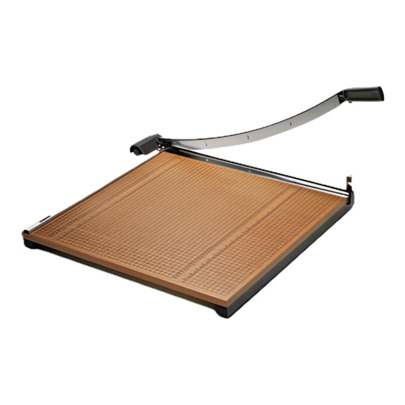 Square Commercial Grade Wood Base Guillotine Trimmer 20 Sheets, 24" x 24"