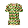 thumbnail image 5 of Wukai Vegetable Print Men's Short-Sleeved Mesh T-Shirt,Quick-Dry Short Sleeve Workout T-Shirt-X-Small, 5 of 8