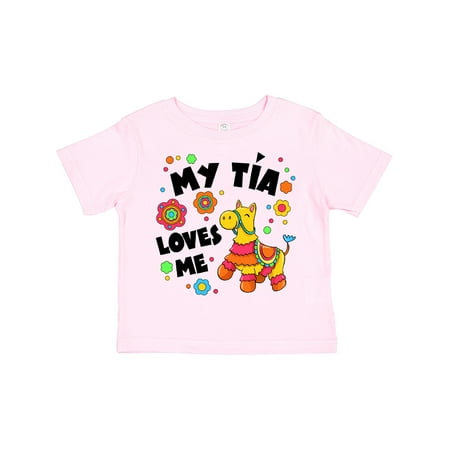 

Inktastic My Tía Loves Me- Cute Piñata Gift Toddler Boy or Toddler Girl T-Shirt