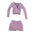 thumbnail image 1 of Figura básica a escala 1:6, ropa femenina hecha a mano, falda corta púrpura, 1 of 9