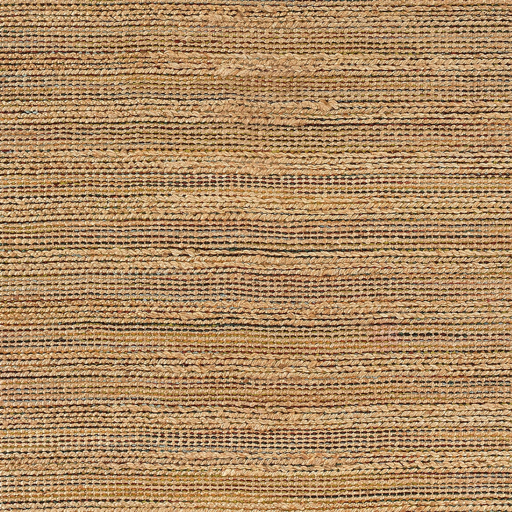 LR Home Natalie Belle Brown/Mutli Braided Farmhouse Jute Blend Area Rug, 5' x 7'9"