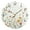 Gold, variant on Pastel Flowers Birds Butterflies Watercolor Round Wall Clock Silent Analog Battery Operated Gold Pointer Home Decor 9.84" Diameter
