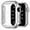 1 Paquet d'Argent, variante sur Recoppa Compatible pour Apple Watch Case 45mm Series 7, Étui Pare-Chocs Rigide Ultra-Mince Antichoc Protection Tout Autour [Sans Protecteur d'Écran] pour Accessoires iWatch, Transparent