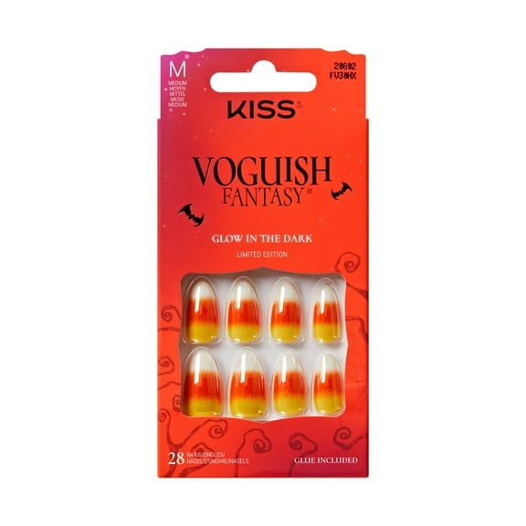 KISS Voguish Fantasy Halloween Press On Nails Almond, ‘Sweet Creature’, Medium, 28 Count
