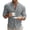 Gray, variant on Dianli Gifts Shirts for Men Linen Stand-up Collar Button-up Long Sleeve Shirt Solid Color Cotton Linen Breathable Relaxed-Fit Office Travel Layering Top Breathable Lightweight