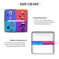 thumbnail image 5 of Rateoe Doodle Faces Emotions Pattern Tissue Box Cover, Modern Square Decorative Leather Facial Paper Case Organizer Holder Dispenser 5X5X5'', 5 of 8