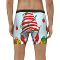 thumbnail image 4 of Rateoe Funny Christmas Gnome Print Men’s Underwear Boxer Briefs Soft Comfortable Underwear Boxer Briefs, Long Leg Briefs,Anti-chafing Boxer Briefs, 4 of 7