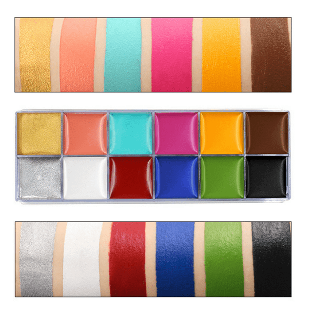 ACWOO Pintura Cara, 16 Colores Seguridad Tóxica Pintura