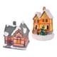 thumbnail image 1 of 2pcs Lighted House Statues Ornaments Light Snow Village Figurine StyleK Sunnimix none, 1 of 8