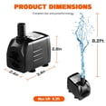 thumbnail image 2 of Bomba de agua Simple Deluxe, 400 GPH, 30 W, cabezal de potencia sumergible, 2 of 8