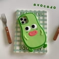 thumbnail image 4 of for iPhone 13 Pro Max Case Kawaii Phone Cases,Cute 3D Cartoon Cool Avocado with Sausage Mouth Soft Silicone Shockproof Protective Case Funny for iPhone 13 Pro Max Women Girls, 4 of 15