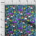 thumbnail image 2 of oneOone Polyester Spandex Teal Green Fabric Abstracts Craft Projects Decor Fabric Printed By The Yard 56 Inch Wide, 2 of 5
