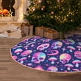 thumbnail image 5 of Rateoe Skull rainbow color Pattern Christmas Tree Skirt with Ties , Christmas Tree Decorations, Farmhouse Christmas Decor Xmas Holiday Decorations-30", 5 of 6