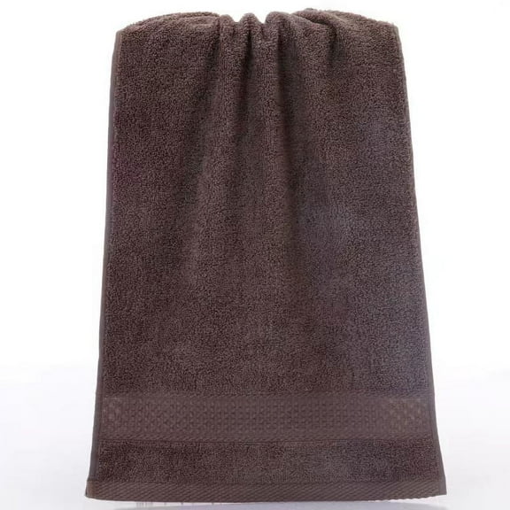 Namzi Towels 2Piece 13.78x29.53inch Plain cotton towels and bath towels, Light Weight, Quick Dry Towels for Your Bathroom for Bathroom and Powder Room (Dark coffee)