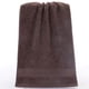 thumbnail image 1 of Nvzi Toallas de 3 piezas de 13,78 x 29,53 pulgadas, toallas de algodón lisas y toallas de baño, toallas ligeras de secado rápido para su baño (café oscuro), 1 of 5
