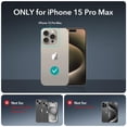 thumbnail image 3 of Funda ESR para iPhone 15 Pro Max con vidrio templado rosa, 3 of 8