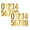 Gold Embossing, variant on 2 Pcs Number Stickers, 4" Waterproof Mailbox Number Label, Consecutive Numbers 0-9, Self-Adhesive and Residue-Free, Ideal for Mailboxes, Storage Boxes, Organizers, Cabinets and More, Art Text Black