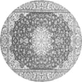 thumbnail image 1 of Ahgly Company Indoor Round Medallion Gray Traditional Area Rugs, 4' Round, 1 of 1
