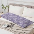 thumbnail image 6 of Purple Palm Tree Body Pillow Cover 20 x 54 Inch Decorative Pillow Cover Summer Botanical Tropical Tree Lumbar Pillowcase Seasonal Rectangle Cushion Case for Couch Sofa Bed Living Room, 6 of 9