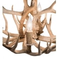 thumbnail image 2 of Meyda Tiffany 200455 Antlers 4 Light 30" Wide Antler Candle Style Chandelier - Copper, 2 of 4