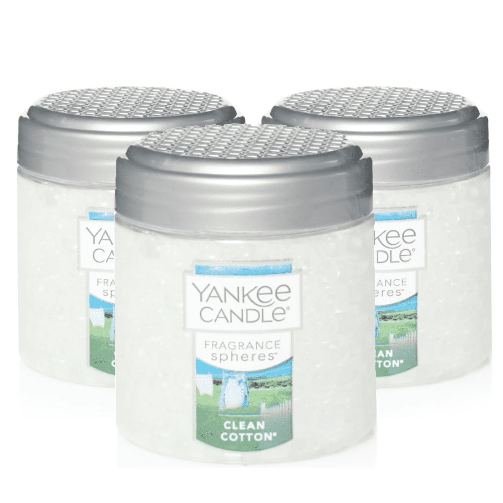 Yankee Candle Air Freshener Clean Cotton Fragrance Spheres (Pack of 3