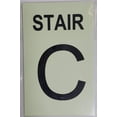 thumbnail image 1 of STAIR C Sign GLOW IN THE DARK (ALUMINUM SIGN 5 X 8), 1 of 2