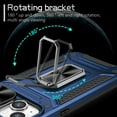thumbnail image 6 of ELEHOLD for iPhone 15 Plus Rugged Heavy Duty Case,with Slide Camera Lens Protector Rotating Ring Holder Kickstand Work with Magnetic Car Mount Holder Shockproof Case for iPhone 15 Plus,Navyblue, 6 of 10