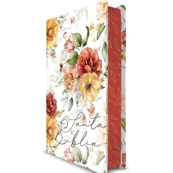 Biblia RVR 1960 Letra Grande Tamaño Manual, HC, Flores Rosadas y Cantos Pintados / Spanish Bible RVR 1960 Handy Size Large Print with Flowers and Sprayed Edge (Hardcover)