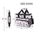 thumbnail image 3 of FORMRS Insulated Cooler Bag 24 Cans Capacity Soft Leakproof Lunch Box with Side Pockets, Purple Halloween Gooses, 3 of 7