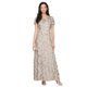 thumbnail image 1 of Vestido Largo Alex Evenings con Encaje de Rosetas Champagne Talle 12, 1 of 3