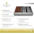 thumbnail image 4 of Auric 33" Retro-fit Farmhouse Workstation Flat Front Apron 6040 Double Bowl Stainless Steel Sink, SFAL-16-33-retro 6040 COMBO, 4 of 8