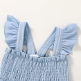 thumbnail image 4 of Vestido YOUNGER TREE para niños pequeños con volantes, sin mangas, azul 2-3T, 4 of 6