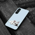 thumbnail image 4 of WIRESTER Shockproof Soft Rubber Cover Case for Samsung Galaxy S24 FE 6.7", French Bulldog Dog Lying Down Looking Up On Pale Aqua Background, 4 of 5