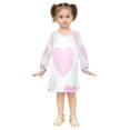 thumbnail image 5 of Love Hearts Girls'long-sleeved dress Thickened A-dress Warm Dress Basic Shirt Party Dresses, 5 of 7
