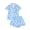A-Blue Bowknot, variant on Emy Dola S-2XL Women Summer Pajamas Set Short Sleeve Button Down Loungewear Sets 2 Pieces Pjs Set Bowknot Valentine's Sleepwear