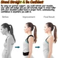 thumbnail image 2 of Posture Corrector Brace for Men & Women - Breathable Lumbar Support Belt to Improve Alignment & Relieve Back, Neck & Shoulder Discomfort, 2 of 8