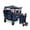 Navy, variant on WONDERFOLD X4R Rev Stroller Wagon (4 Seater) - Collapsible Stroller Wagon with 5-Point Seatbelt Harnesses, Reclining Seats & Footwells, Black