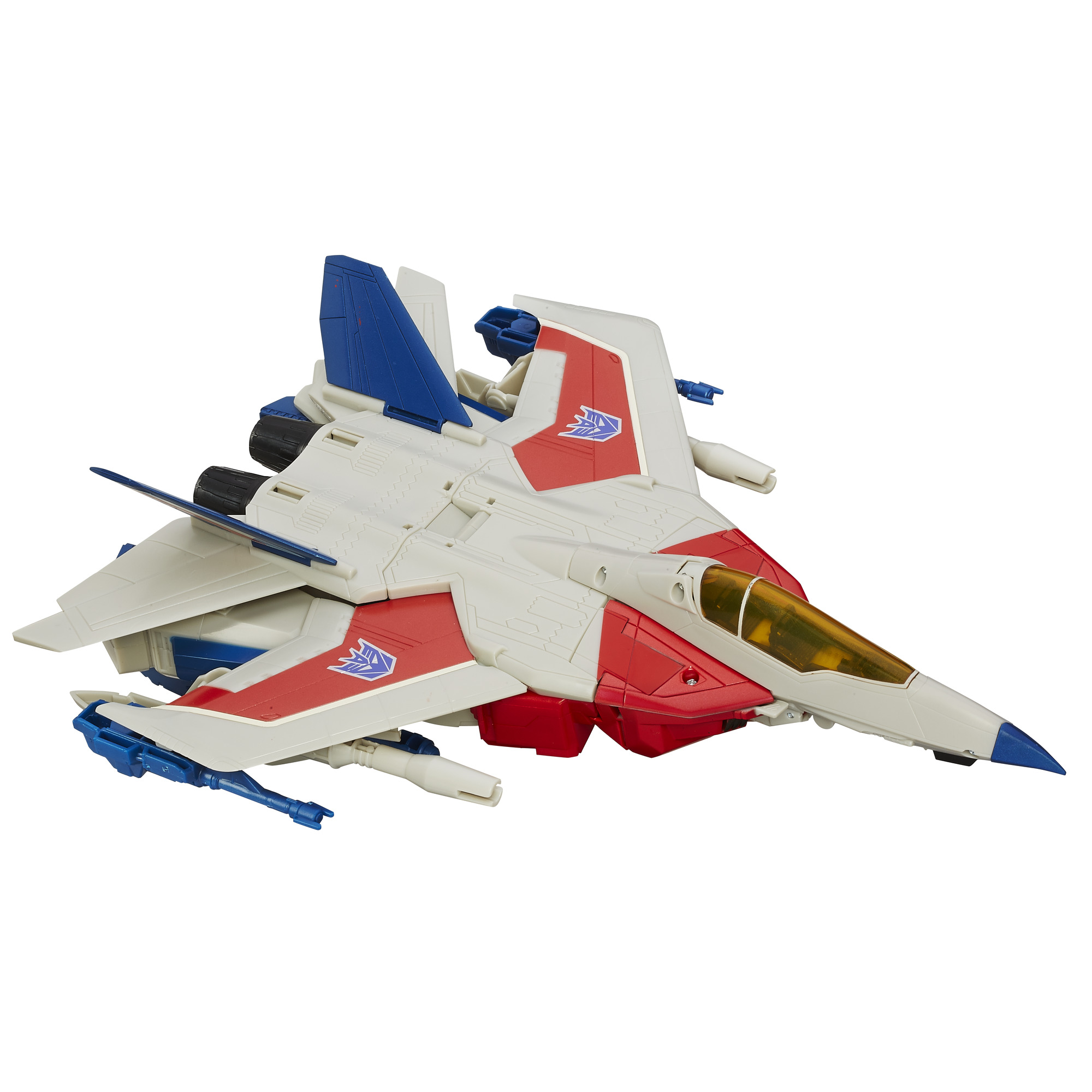 Transformers Set 2 Action Figure Con Adesivi - Starscream E Prowl - Giocattoli Ufficiali Per Bambini