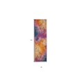 thumbnail image 6 of 12' Blue Abstract Power Loom Runner Rug, 6 of 8
