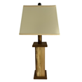 thumbnail image 4 of Rustic Farmhouse Battery-Powered Live Edge Wood LED Table Lamp, 28" Tall, 3 Stage Dimmer, 4 hr Auto-off Timer, 4 of 7