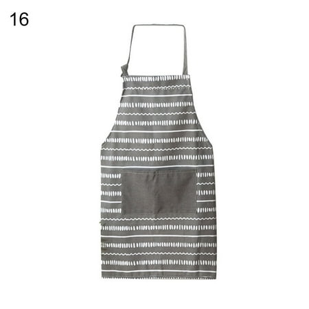 

TOPOINT Kitchen Apron Quick Drying Fruit Print Simple Style Water Drop Resistant Bib Apron For Home