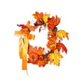 thumbnail image 2 of Fall Door Hanger Decor - Plastic Pumpkin Maple Leaf Wall Hanging | Thanksgiving & Halloween Decoration | All-Weather Orange Wreath for Porch Doors, Fireplace Home Wall Décor(Yellow,A), 2 of 6