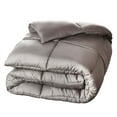 thumbnail image 3 of BNM Solid Comforter Down Alternative Bedding, King, Silver, 3 of 9